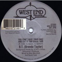Brenda Taylor - Brenda Taylor - You Can't Have Your Cake - West End
