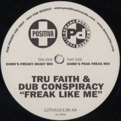 Tru Faith & Dub Conspiracy - Tru Faith & Dub Conspiracy - Freak Like Me - Positiva