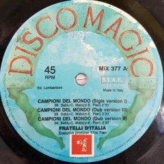 Fratelli D'Italia - Fratelli D'Italia - Campioni Del Mondo - Discomagic Records