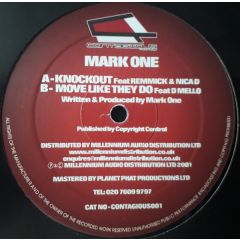 Mark One - Mark One - Knockout/Move Like They Do - Contagious Recordings