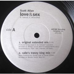 Scott Allan - Scott Allan - Love & Sex - AIRTIME Recording Company, Inc.