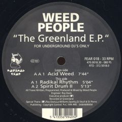 Weed People - The Greenland EP - Radikal Fear