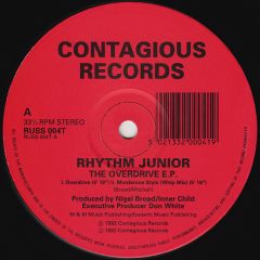 Rhythm Junior - Rhythm Junior - The Overdrive EP - Contagious Records