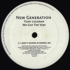 Tony Coleman - Tony Coleman - We Got The Vibe - New Generation