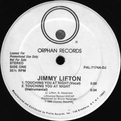 Jimmy Lifton - Jimmy Lifton - Touching You At Night - Orphan Records