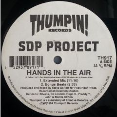 Sdp Project - Sdp Project - Hands In The Air - Thumpin Records
