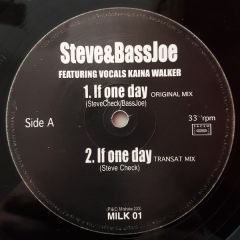 Steve & Bass Joe - Steve & Bass Joe - If One Day - Milkshake Records