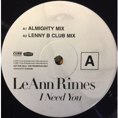 Leann Rimes - Leann Rimes - I Need You - 	Curb Records
