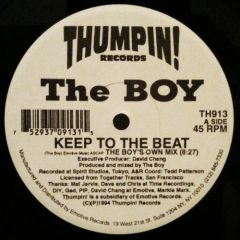 The Boy - The Boy - Keep To The Beat - Thumpin! Records