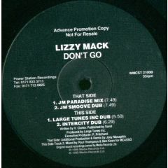 Lizzy Mack - Lizzy Mack - Don't Go - Power Station Recordings