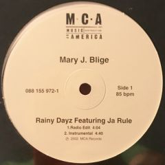 Mary J Blige Feat Ja Rule - Mary J Blige Feat Ja Rule - Rainy Dayz - MCA