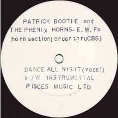 Patrick Boothe And The Phenix Horns - Patrick Boothe And The Phenix Horns - Dance All Night - Streetwave