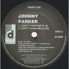 Johnny Parker - Johnny Parker - Love It Forever - Desire Records