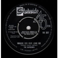 The Supremes - The Supremes - Where Did Our Love Go - Stateside