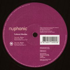 Cultural Mambo - Cultural Mambo - Docking In Outerspace - Nuphonic