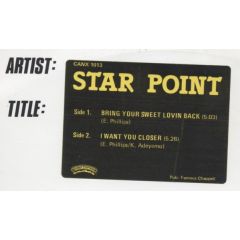 Starpoint - Starpoint - Bring Your Sweet Lovin' Back - Casablanca
