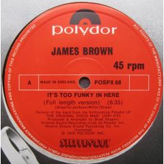 James Brown - James Brown - It's Too Funky In Here - Polydor
