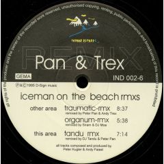 Peter Pan & Andy Trex - Peter Pan & Andy Trex - Iceman On The Beach (Remixes) - Indoor Records