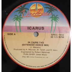 Icarus - Icarus - In Zaire (Us Dance Mix) - Unidisc