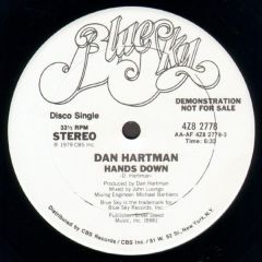 Dan Hartman - Dan Hartman - Hands Down - Blue Sky