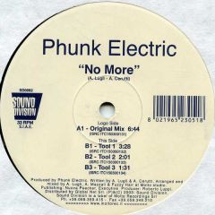 Phunk Electric - Phunk Electric - No More - Sound Division