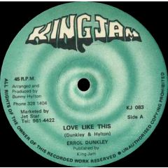 Errol Dunkley / Jackie Mittoo - Errol Dunkley / Jackie Mittoo - Love Like This / In The Mean Time - King Jam