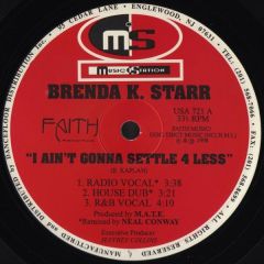 Brenda K. Starr - Brenda K. Starr - I Ain't Gonna Settle 4 Less - Music Station