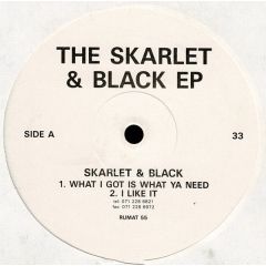 Skarlet & Black - Skarlet & Black - The Skarlet & Black EP - Rumour Records