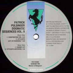 Patrick Pulsinger - Patrick Pulsinger - Dogmatic Sequences Vol. II - R & S Records