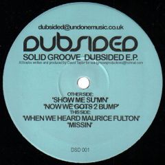 Solid Groove - Solid Groove - Dubsided EP - Dubsided