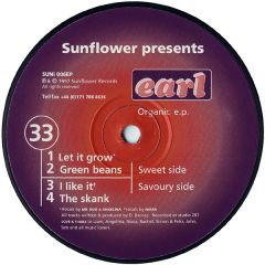 Sunflower Presents Earl - Sunflower Presents Earl - The Organic EP - Sunflower