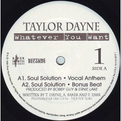 Taylor Dayne - Taylor Dayne - Whatever You Want - River North