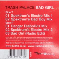 Trash Palace - Trash Palace - Bad Girl - Tape Modern