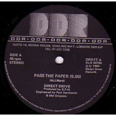 Direct Drive - Direct Drive - Pass The Paper - Direct Drive Records
