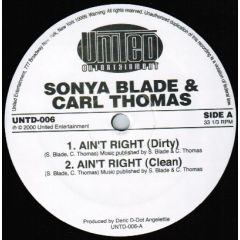 Sonja Blade & Carl Thomas / 50 Cent - Sonja Blade & Carl Thomas / 50 Cent - Ain't Right / Jackin' For Jay-Z - United Entertainment