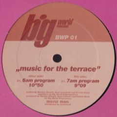 Markus Binapfl - Markus Binapfl - Music For The Terrace - Big World Progressive