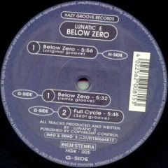 Lunatic E - Lunatic E - Below Zero - Hazy Groove Records