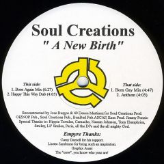 Soul Creations - Soul Creations - A New Birth - Empyre Records