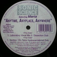 Sonic Science - Anytime, Anyplace, Anywhere - Nice 'N' Ripe