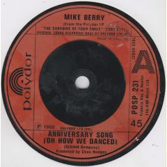 Mike Berry - Mike Berry - Anniversary Song (Oh How We Danced) - Polydor