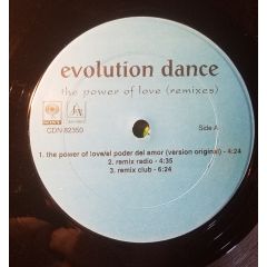 Evolution Dance - Evolution Dance - The Power Of Love (Remixes) - J&N Records, Sony Discos