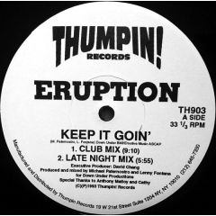 Eruption - Eruption - Keep It Goin' - Thumpin! Records