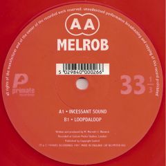 Melrob - Melrob - Incessant Sound (Red Vinyl) - Primate Recordings