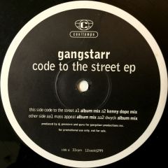 Gang Starr - Gang Starr - Code To The Street EP - Cooltempo