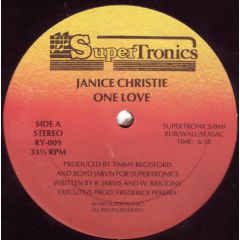 Janice Christie - Janice Christie - One Love - Supertronics