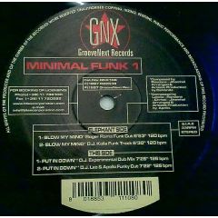 Minimal Funk - Minimal Funk - Minimal Funk 1 - GrooveNext Records