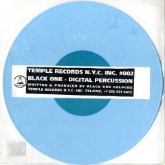 Black One - Black One - Digital Percussion (Cyan Vinyl) - Temple