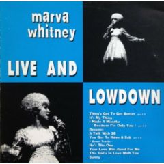 The Marva Whitney With James Brown Orchestra - The Marva Whitney With James Brown Orchestra - Live And Lowdown - White