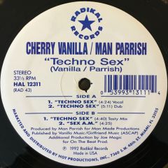 Cherry Vanilla / Man Parrish - Techno Sex - Radikal Records