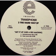 Transphonix - Transphonix - Get It Up (Like A Sex Machine) - Eight Ball